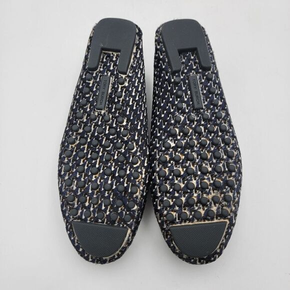 Tory Burch Calf Hair Horsebit Loafers Size 8.5 Slip On - Picture 9 of 14